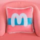 Màu sắc thư sofa đệm tựa lưng mềm mại lưới màu đỏ giường in gối gối gối không có trái tim cô gái gối tựa lưng ghế văn phòng