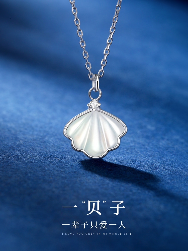 A Bezi Necklace 2022 Pure silver Light Extravagant Minimalist Locks Bone Chain New Silver Accessories Christmas Birthday Gifts To Girlfriend