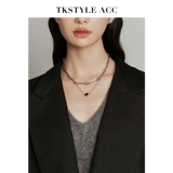 TKSTYLEACC Кольцо, дизайнерское ожерелье, изысканная цепочка до ключиц, делается под заказ, стиль, тренд сезона