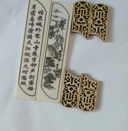 Erhu Bone Flower Erhu Pole Decal Bone Carving Bone Flower Erhu Musical Instrument Accessories