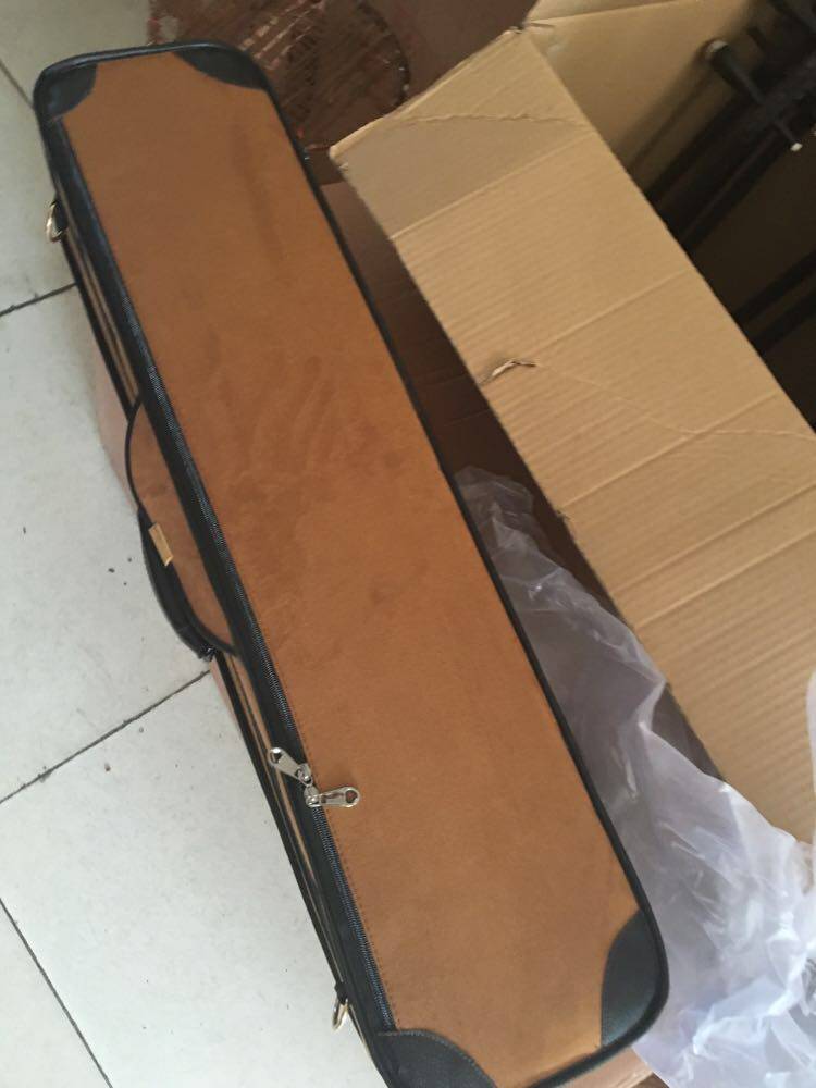 New high-grade deerskin velvet erhu box thickened professional waterproof with hygrometer can be lifted back musical instrument accessories