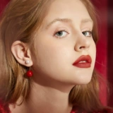 Серьги, искусственные клипсы из жемчуга, стиль, серебро 925 пробы