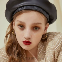 Модные серьги, металлические клипсы с буквами, стиль, серебро 925 пробы, золото 14 карат