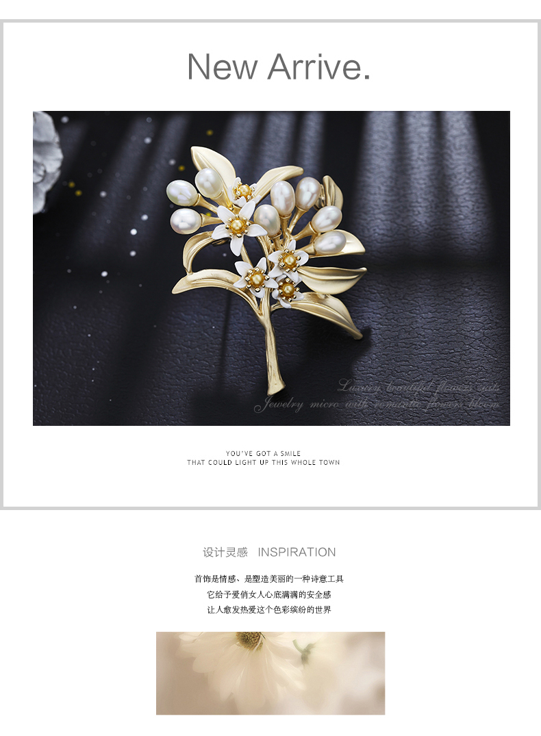 Broche femme STYLEJING en Nacre - Ref 1171970 Image 10