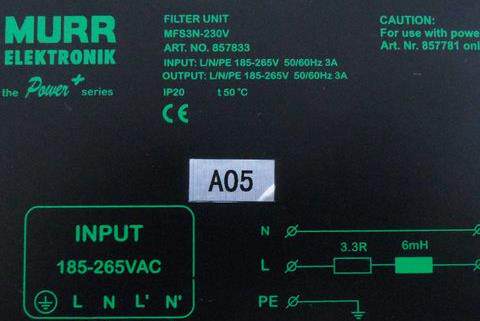 The Moore MURR Power Module MFS3N-230V MPS10 5-230 24 48 new machine parts