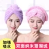 2 gói khô mũ phụ nữ mũ tắm siêu thấm khăn tắm nhanh khô khăn dày turban tóc dài dễ thương khăn khô tóc - Khăn tắm / áo choàng tắm