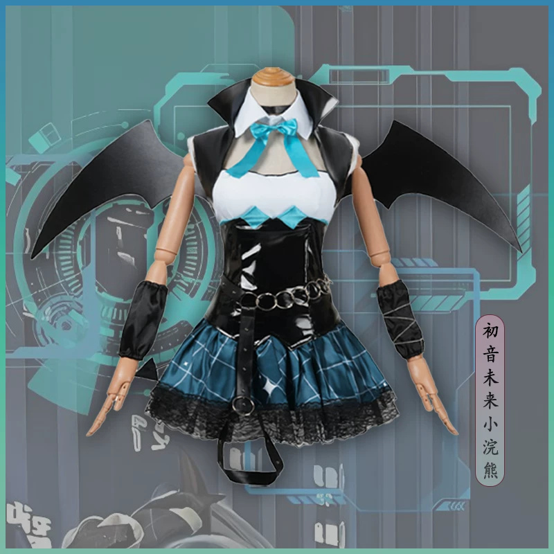 Косплей-костюм Hatsune Miku набор «Енотик» с крыльями, стиль little devil 2D, размеры S–XXL