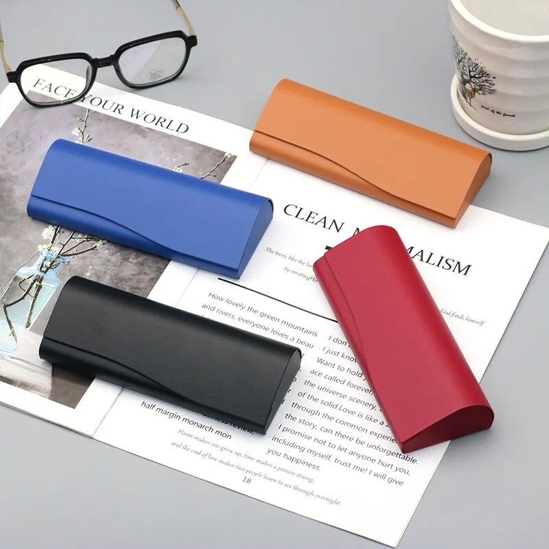 Retro Handmade Pu Imitation Leather Texture Pressure-Resistant Large-Capacity Sunglasses Case with Waist Hanging Buckle for Men and Women Myopia Glasses Soft Bag Retro Handmade Pu Imitation Leather Texture Pressure-Resistant Large-Capacity Sunglasses Case with Waist Hanging Buckle for Men and Women Myopia Glasses Soft Bag