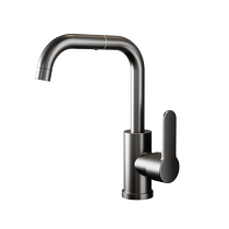 Kitchen faucet hot and cold two-in-one elbow sink vegetable basin wash basin single cold rotatable faucet 2324