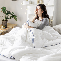 All-cotton five-star hotel quilt quilted by the core fluffy soft four seasons by the core air conditioning by the spring and autumn by winter
