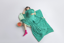 High-set version C O O L cool duck immediately cool with summer quilt A mother and baby grade light and thin air conditioning quilt