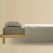 Pure cotton color textured jacquard four sets minimalist about Nordic bed supplies 2 m covered bed linen double