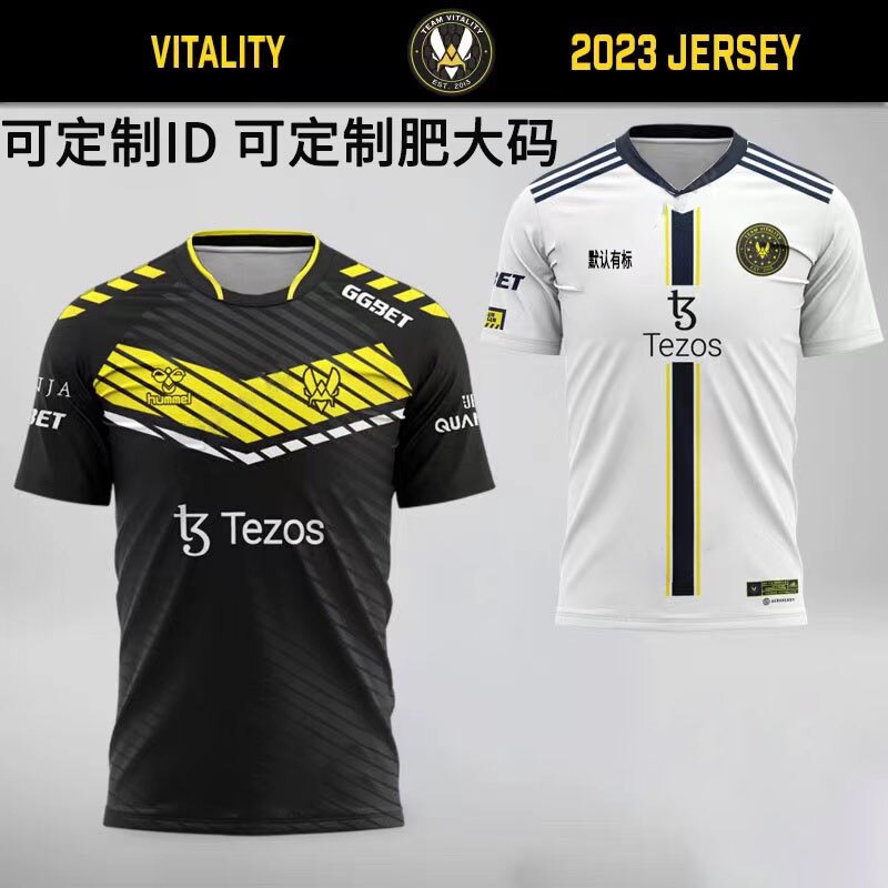 vitality队服可定制ID电竞法国小蜜蜂ZYWOO比赛服major短袖CSGO