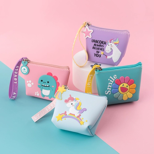 Силиконовый мультяшный кошелек, картхолдер, карточки, небольшая сумка, брендовые монеты, милая ключница, популярно в интернете