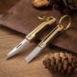 Латунный брелок, мужская маленькая портативная подвеска