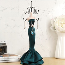 Jewelry rack Princess creative Korean ornaments hanging earrings jewelry rack Hanging necklace jewelry rack