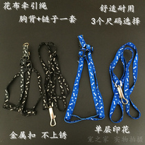 Pet Supplies Kitty Dogs Chest Harness Dogs With Traction Rope Teddy Bib Bears Golden Hair Samo Chain