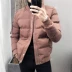 Áo khoác mùa đông mới 2018 cổ áo cotton nam thời trang dày áo khoác cotton ấm áp cho cha áo khoác bóng chày bomber Đồng phục bóng chày