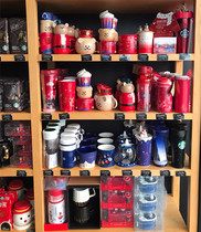 Starbucks Christmas Gift Cup Snowman Bear Husky Elf Red Mug Thermos
