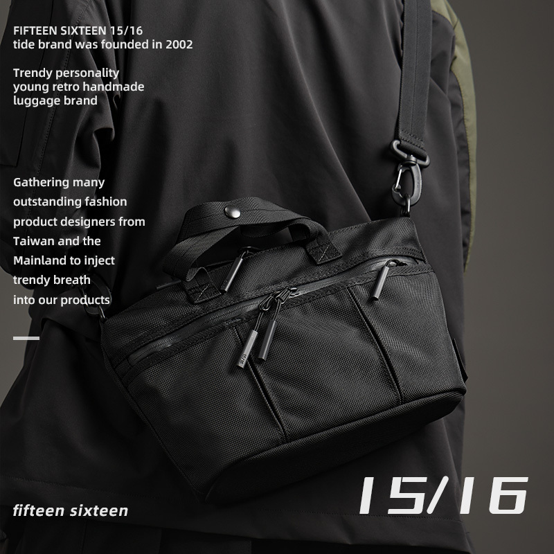 15/16 Cordura Crossbody Bag for Commuting, Cordura Ballistic Nylon Men's Handbag, Niche Design