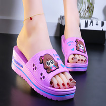 Thick-bottomed female summer wear 2021 new seaside beach cake shoes fashion outing womens shoes tide