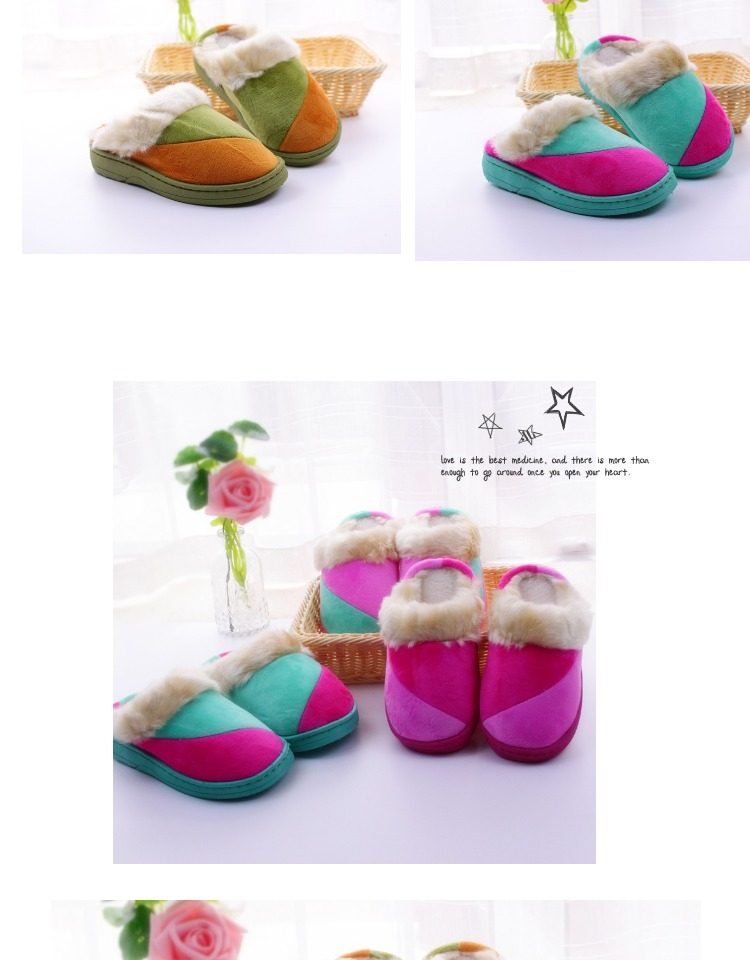 Pantoufles enfants en coton - semelle caoutchouc - Ref 1010328 Image 17