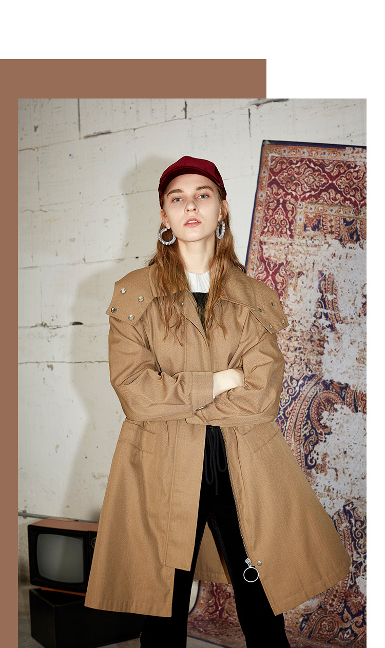 Trench pour femme EICHITOOH  en Polyester - Ref 3226509 Image 15