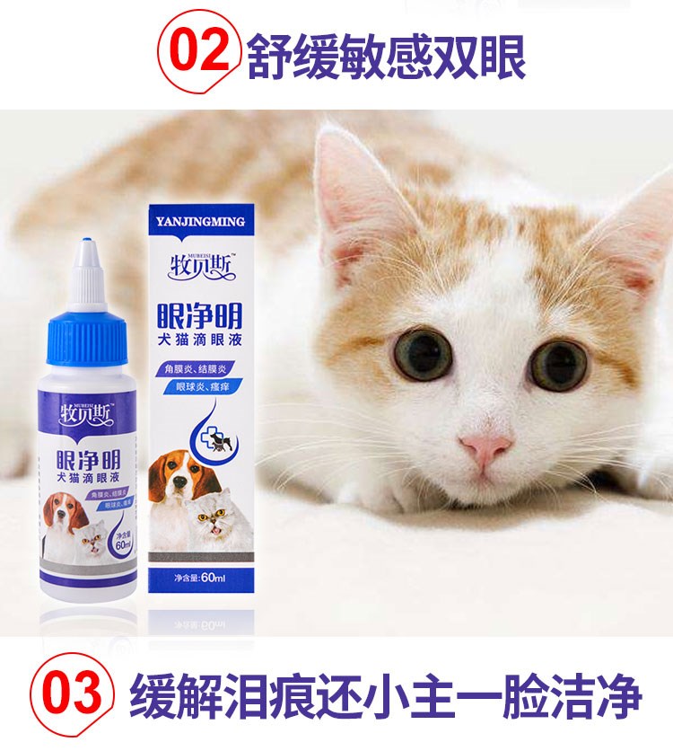 Thú cưng chăn thả thuốc nhỏ mắt Teddy để nước mắt mèo viêm mắt rửa mắt - Thuốc nhỏ mắt thuốc nhỏ mắt refresh