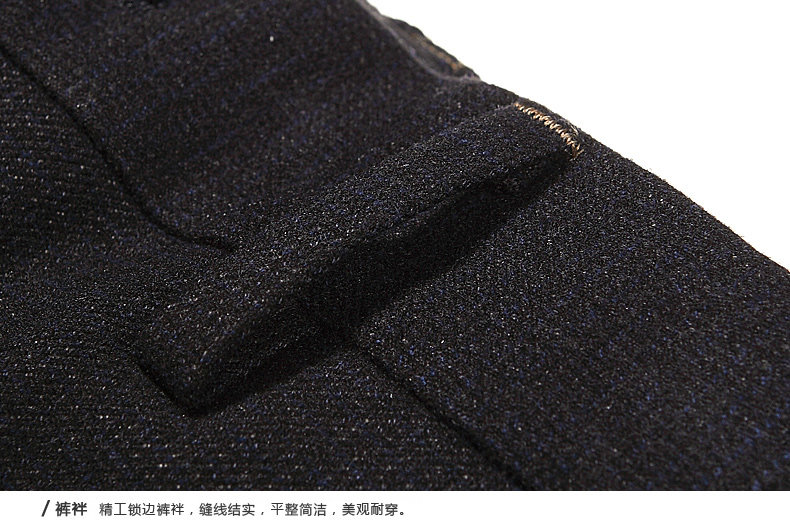 富绅 男士修身直筒 商务休闲裤 YKK拉链 图7