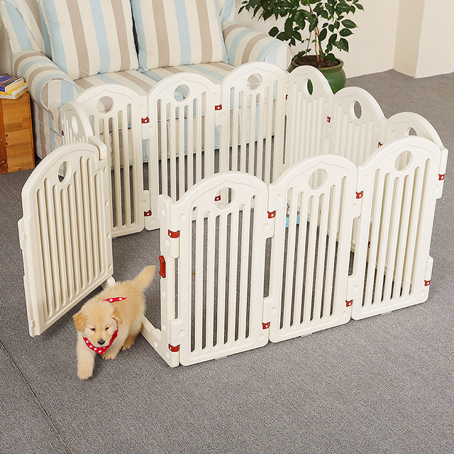 Pet dog fence indoor medium and large dog cage anti-jailbreak household isolation door with toilet fence kennel