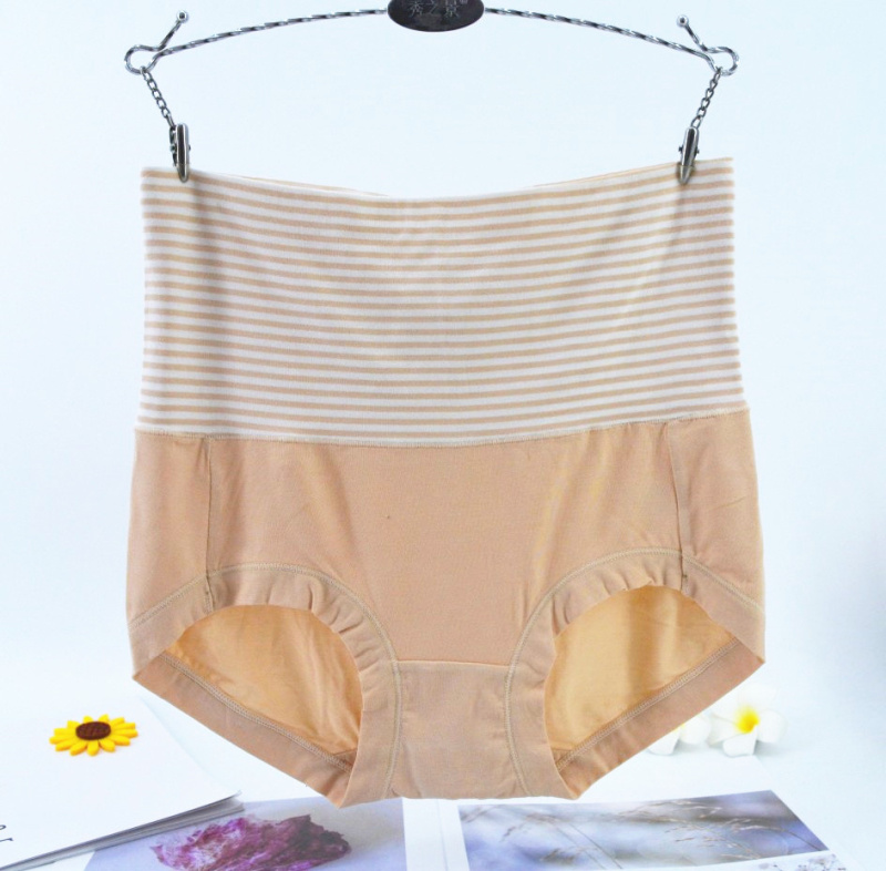 Đầm xòe cạp cao của phụ nữ đích thực Fu Nilai hông Modal cotton mềm mại quần lót boxer 2553 quần lót cạp cao