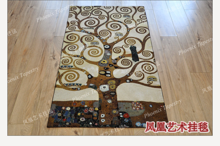 Гобелен 凤凰艺术挂毯 欧式提花壁毯 北欧ins风抽象挂布 克里姆特生命之树 Phoenix Art tapestries