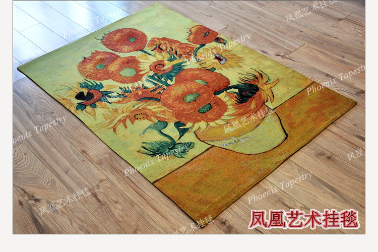 Гобелен 凤凰艺术挂毯 梵高名画欧式提花壁毯 古典ins大挂布客厅卧室背景 Phoenix Art tapestries