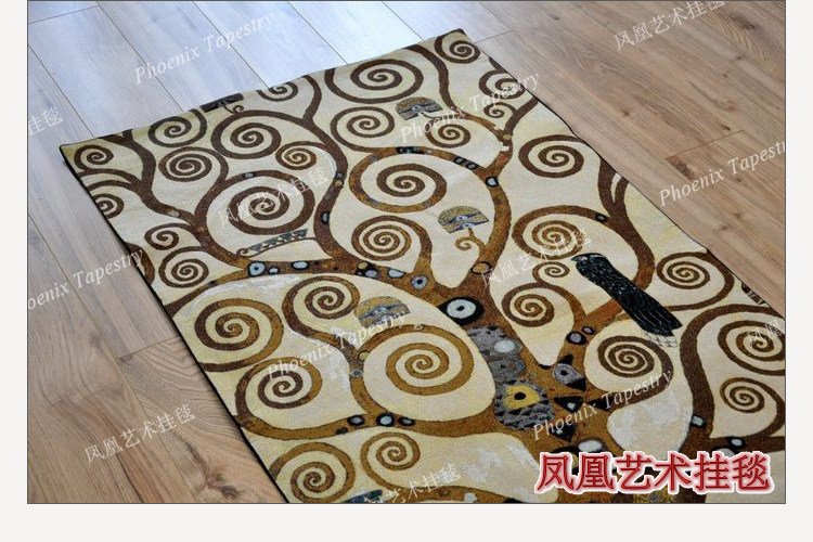 Гобелен 凤凰艺术挂毯 欧式提花壁毯 北欧ins风抽象挂布 克里姆特生命之树 Phoenix Art tapestries
