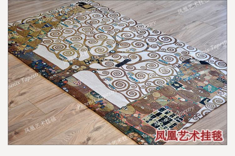 Гобелен 凤凰艺术挂毯 欧式提花壁毯 北欧ins风抽象挂布 克里姆特生命之树 Phoenix Art tapestries