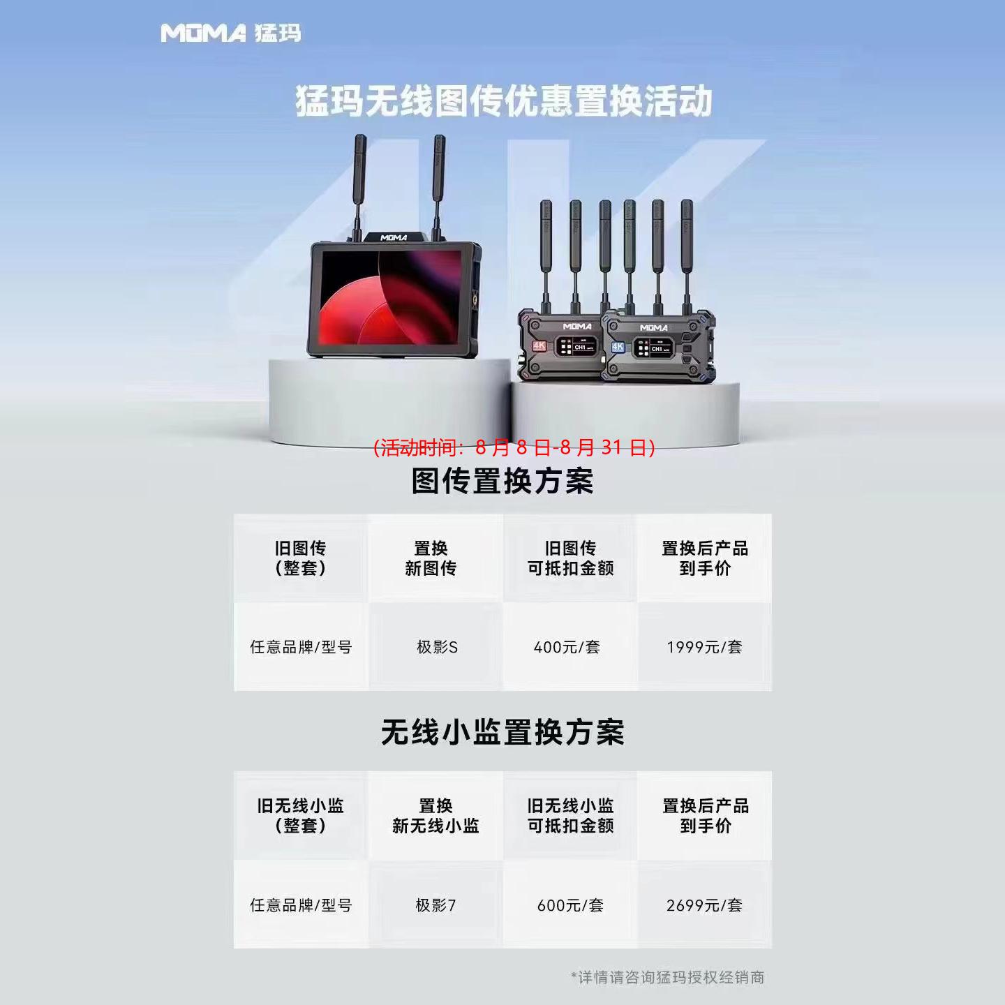 MOMA猛玛极影S图传4K传输设备：直播神器，实时监看新体验！