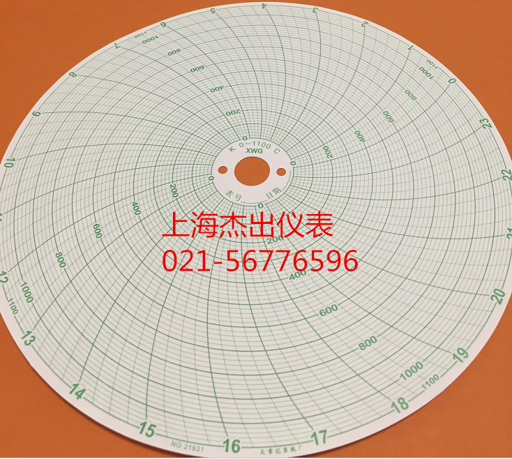 Disc round heat treatment temperature meter recording paper K0-1100 1200 21631 21632 in XWG