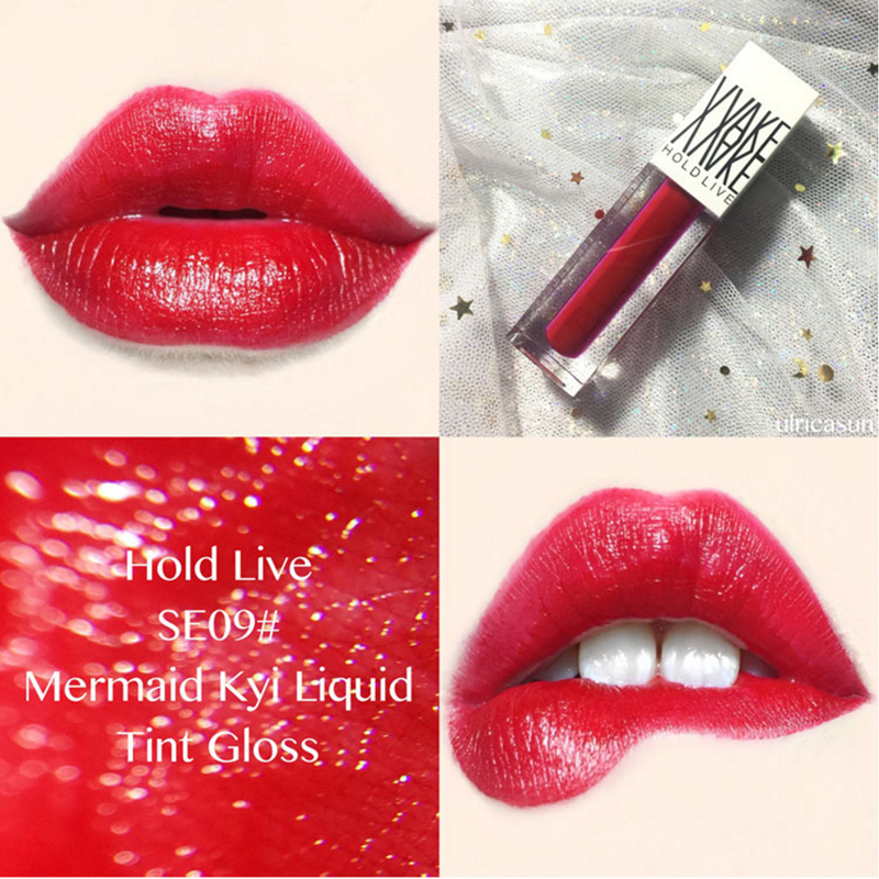 Nàng tiên cá Ji bóng son Pearlescent long lanh môi men Giữ ẩm cho môi 	son bóng l.a color	