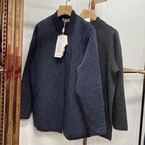 Lacquered barons in the middle aged cotton clothes mens wool silk light and thin cotton clothes autumn and winter daddy loaded with suede warm blouses