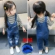 Quần trẻ em làm dày bé bằng vải bông cotton Quần yếm 01-2-3 tuổi bé trai và bé gái Quần áo trẻ em quần ấm