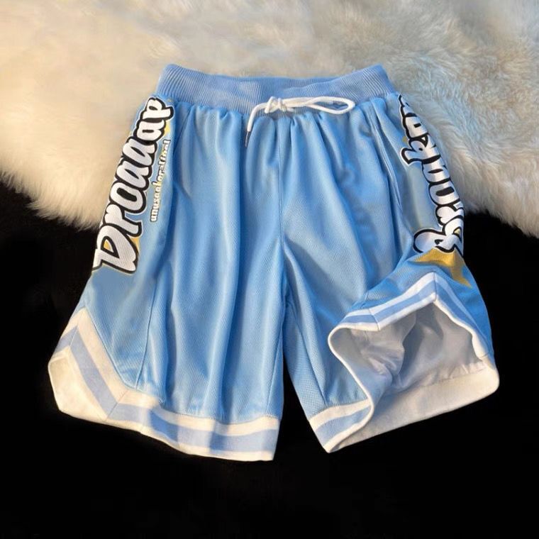 American-Style Basketball Shorts, Sports Shorts, Student Summer Running Quick-Dry Casual Retro Training Shorts, High Street Fashion