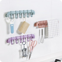 Bathroom hook Strong suction cup Viscose hole-free kitchen load-bearing sticky hook Wall hanging hook paste creative hook