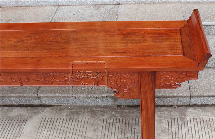 Đồ gỗ gụ Gỗ hồng mộc Miến Điện chạm khắc dải một số bức tranh lớn trái cây gỗ hồng mộc Trung Quốc rắn 2 mét cho bàn - Bàn / Bàn bàn gỗ me tây nguyên tấm