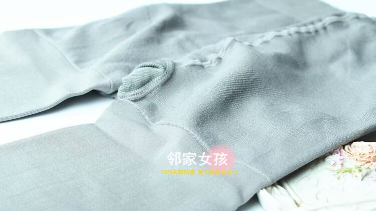 Chất lượng cao mặt nạ mờ màu xám khói quần màu xám Mùa xuân và mùa thu dày micro-skinny nhung đáy quần nữ - Vớ giảm béo quần tất lót lông màu da