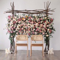 Emulated floral rose composition floral fake floral floral floral wall wall wall decoration clog-view photo shoot props can be customised