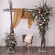 Simulation Flowers Retro Rose Silk Flowers Fake Flowers Wedding Celebration Flower Art Decoration Shop Window Swing Piece Photography Shooting Props