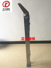 Балясины 正元304材质新款工程楼梯扶手栏杆扶栏阳台扁管玻璃不锈钢立柱