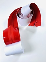 Red adhesive zipper