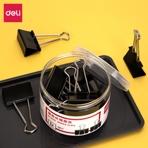 Able black long tail clip 8561 folder sub-dovetail clip iron ticket holder CUHK photo clip 50mm 12 only