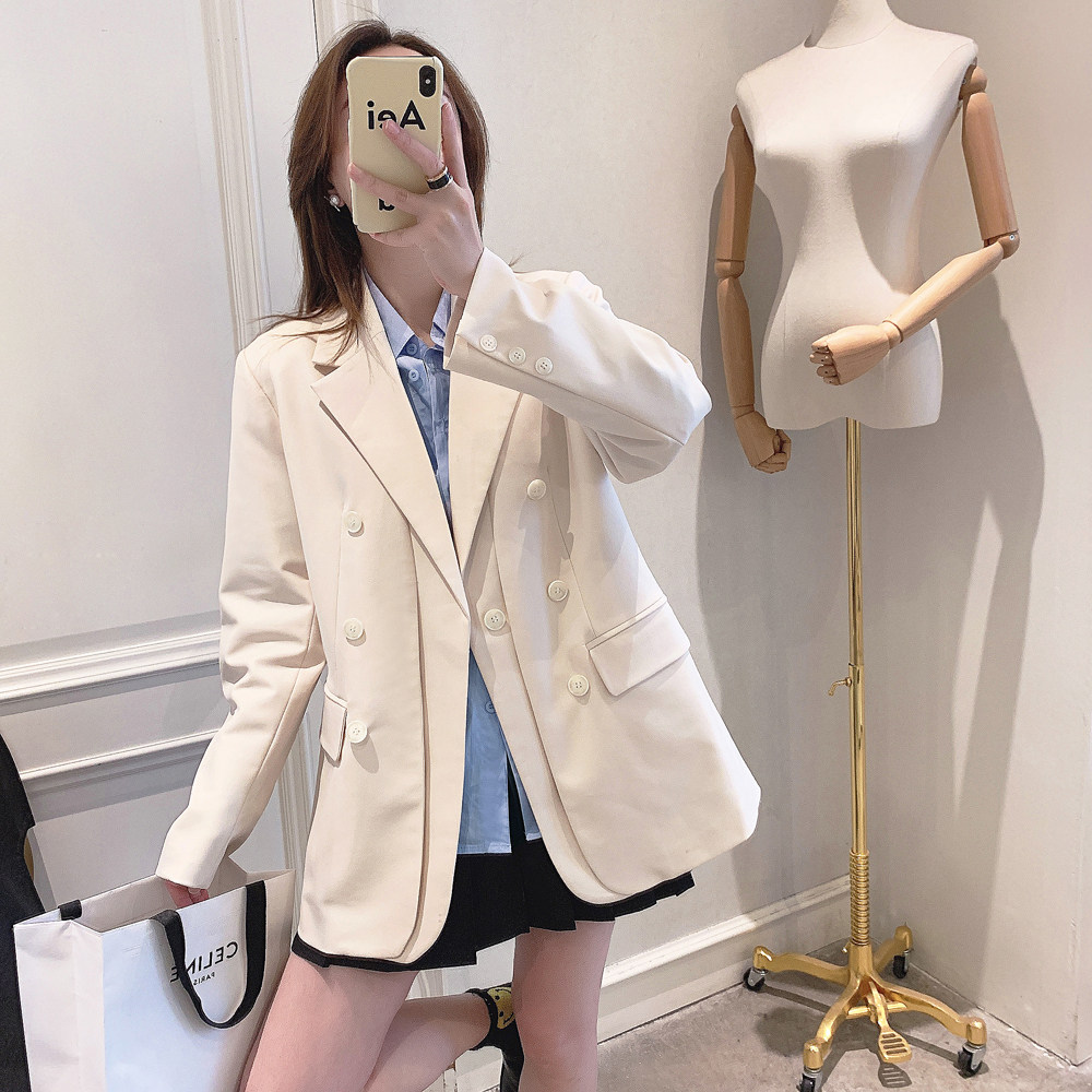 Suit Jacket Woman 2022 Spring new women's clothing Han version Tide Fashion Temperament Fried Street Design Sensation West Suit Women's Blouse